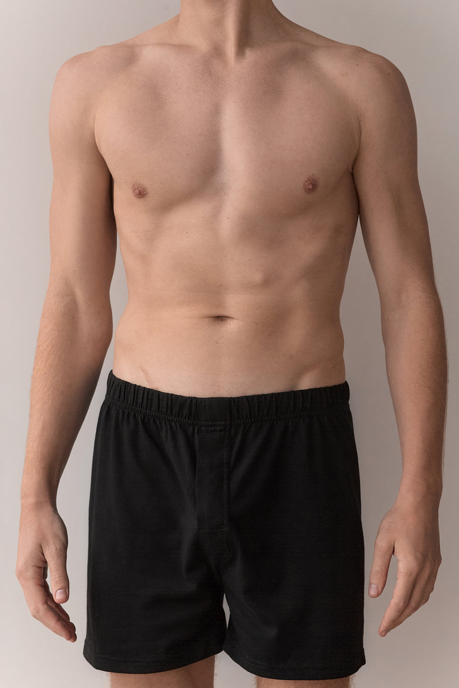 Boxer shorts de algodón orgánico para hombre color negro
