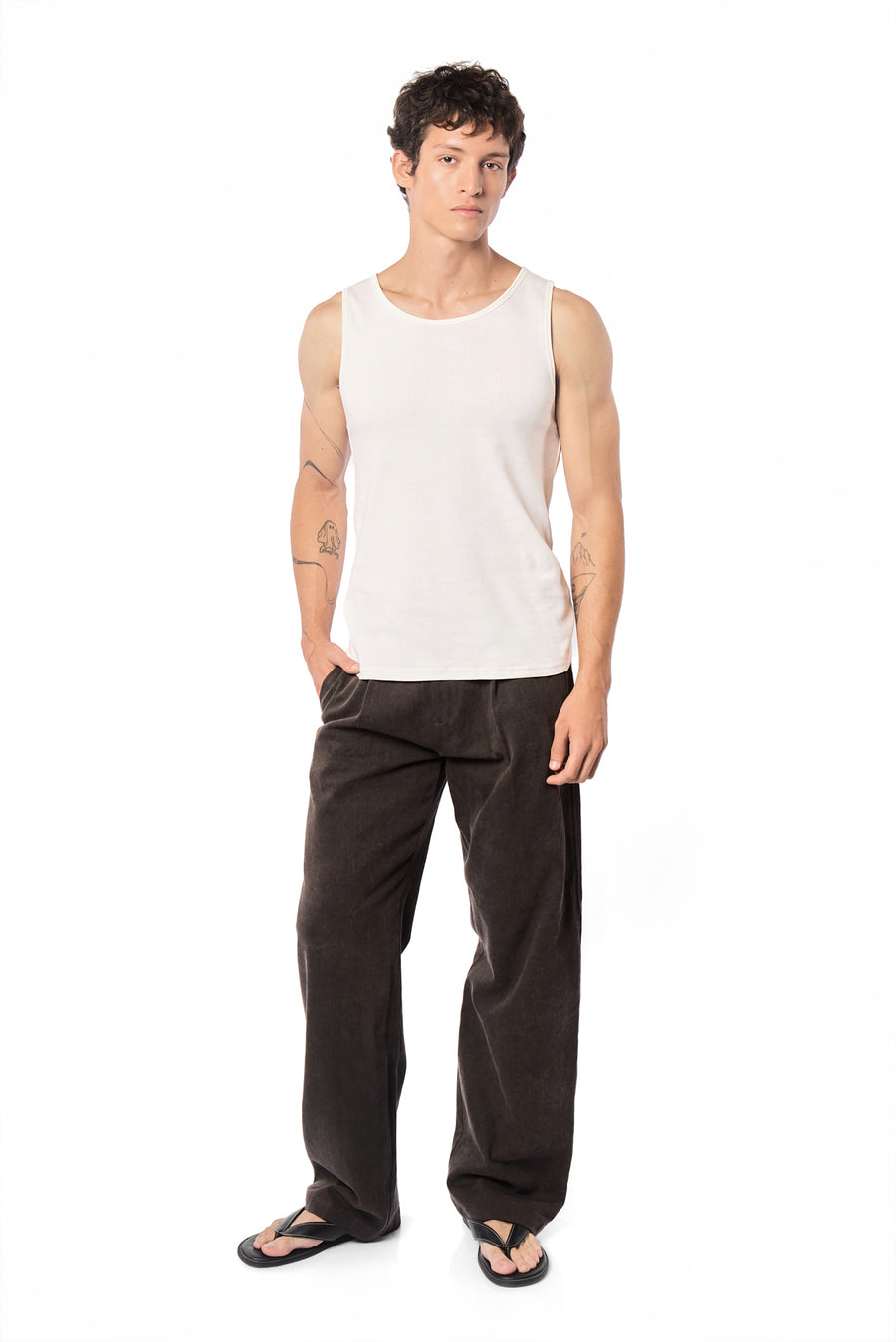 BANDITO TANK TOP IN OFF-WHITE