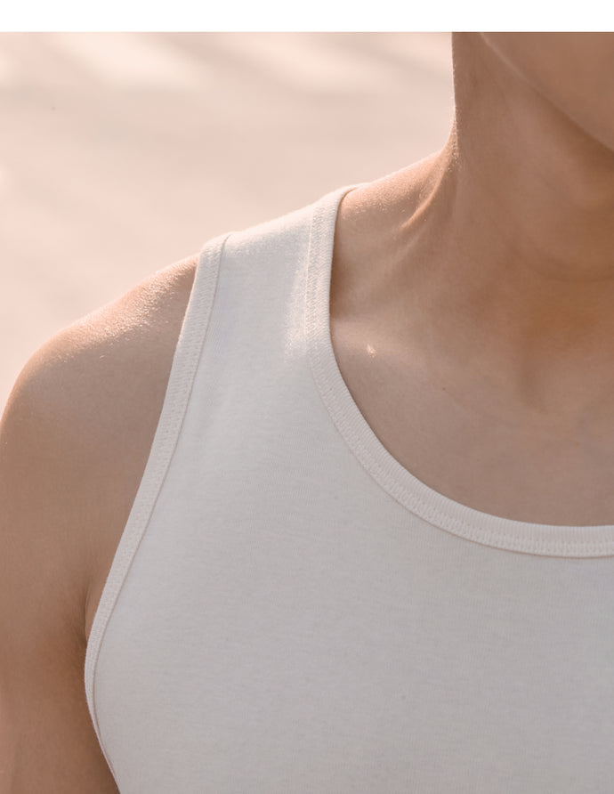 Bividi de algodón PIMA 100% orgánico para hombre color hueso
