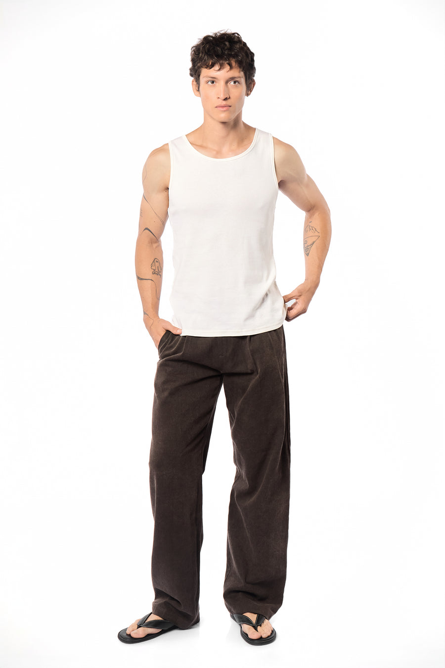 BANDITO TANK TOP IN OFF-WHITE